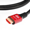 Kabel HDMI - HDMI 2.1 Full HD UHD 1080p 3D High Speed 4K Ready TV dekoder konsola PS5 Xbox laptop gold złote wtyki - przewód 3m