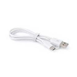 Kabel USB Typ C USB-C - USB Fast Charging przewód wspierający SZYBKIE ŁADOWANIE HQ 2.1A biały 1m