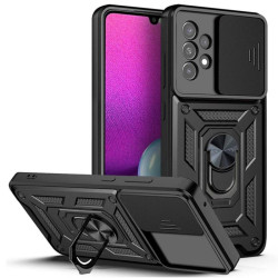 Etui Pancerne CAMSHIELD Ring na telefon Samsung Galaxy A33 5G A336 czarne