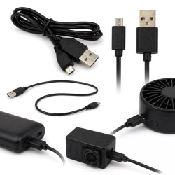 Kabel micro USB 1m czarny - USB-A 2A USB 2.0