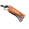 Nóż sprężynowy z drewnianą rączką 24,5cm + etui