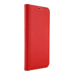 Etui Flip Vennus na telefon Samsung Galaxy S24 5G S921 czerwone