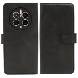 Etui Smart Leather na telefon Huawei Mate 50 Pro Draco-L29 czarne
