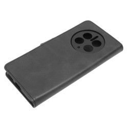 Etui Smart Leather na telefon Huawei Mate 50 Pro Draco-L29 czarne