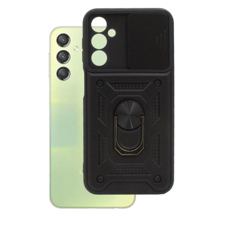 Etui pancerne CamShield Ring na telefon Samsung Galaxy A24 4G / M34 5G czarne