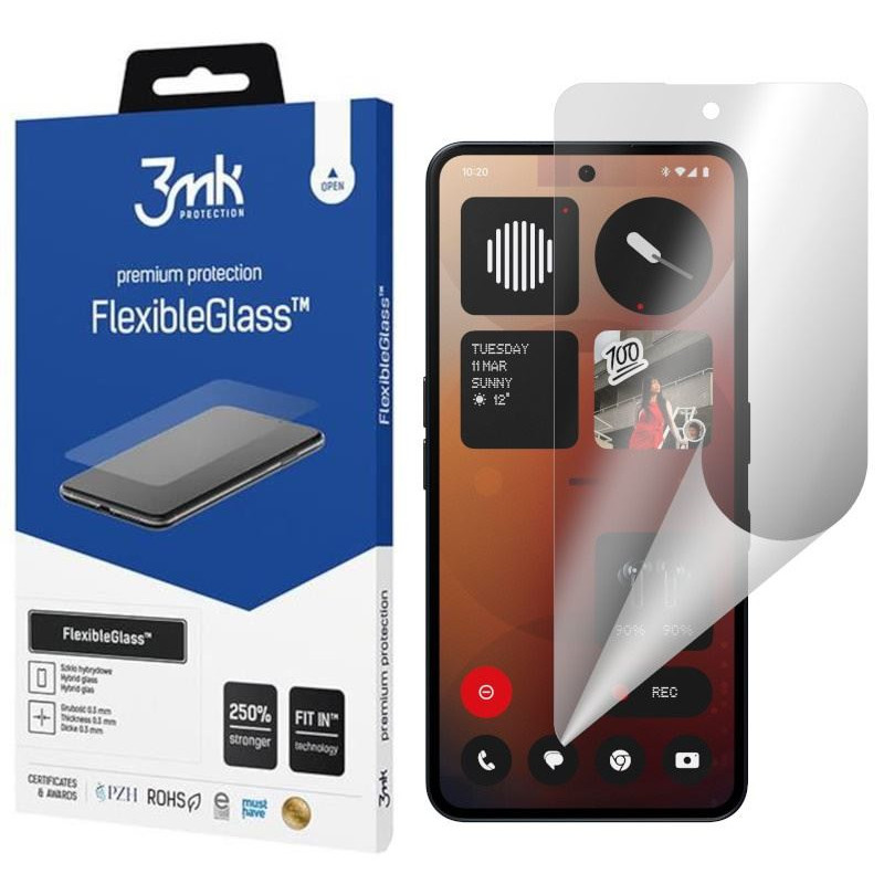 3mk FlexibleGlass Szkło hybrydowe na telefon Nothing Phone 3a 5G / 3a Pro 5G / 3 5G / CMF Phone 2 Pro 5G