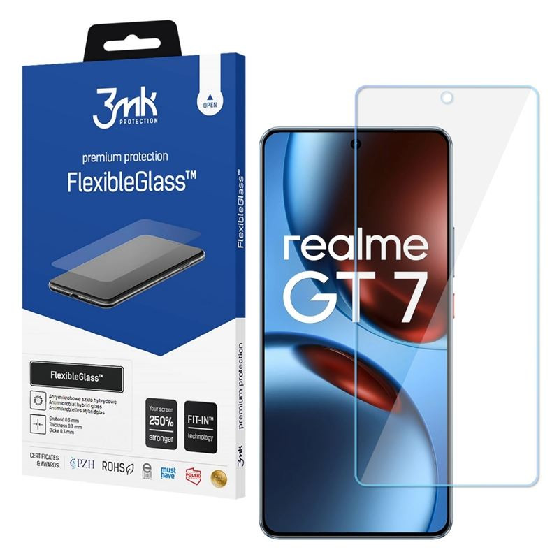 3mk FlexibleGlass Szkło hybrydowe na telefon Realme GT 7 5G / GT 7T 5G
