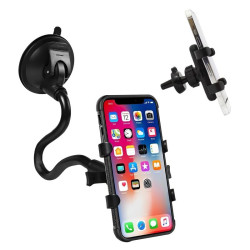 Uchwyt do samochodu na telefon szyba kokpit kratka długość 25cm PL79 MOCNY HOLDER