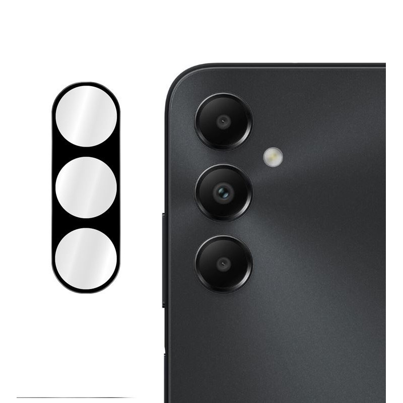 9H SZKŁO hartowane na telefon Samsung Galaxy A16 4G A165 / 5G A166 tylny aparat 3D czarne