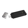 Pendrive Kingston DataTraveler 70 128GB USB-C czarny | Szybki transfer danych | pendrajw pamięć przenośna