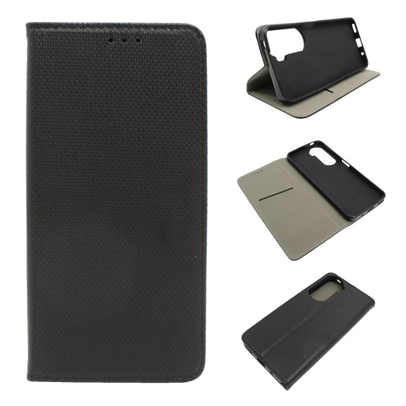 Etui Smart Magnet na telefon Honor 90 Lite 5G CRT-NX1 czarne
