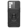 Etui Pancerne CAMSHIELD Ring na telefon OPPO Reno 6 5G CPH2251 czarne