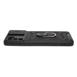 Etui Pancerne CAMSHIELD Ring na telefon OPPO Reno 6 5G CPH2251 czarne