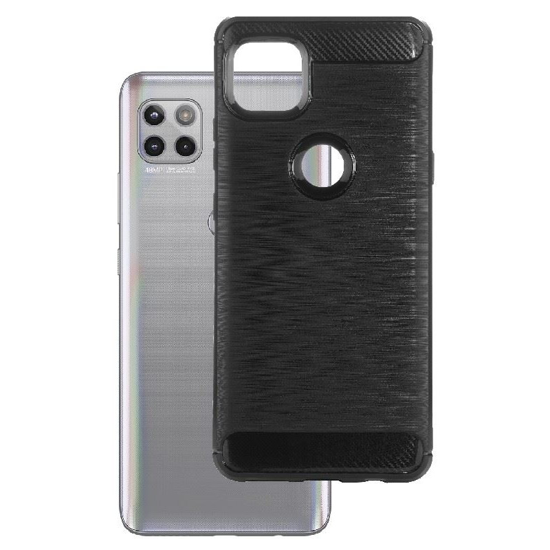 Etui Bumper Carbon Lux na telefon motorola moto g 5G XT2113 czarne