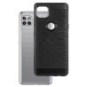Etui Bumper Carbon Lux na telefon motorola moto g 5G XT2113 czarne