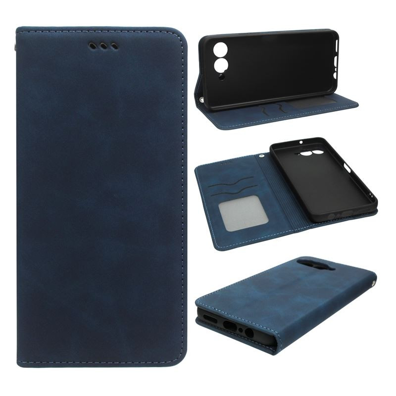 Etui Smart Retro na telefon T-Mobile T Phone 3 5G / T-Mobile REVVL 8 5G niebieskie