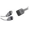 Adapter USB-C podwójny typ C micro USB 30cm czarny