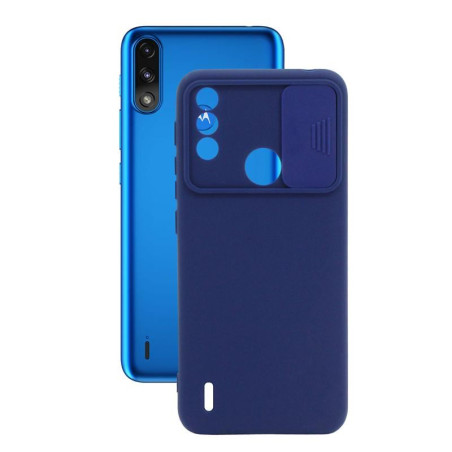 Etui SILICONE LENS na telefon motorola moto e7 / e7i power granatowe
