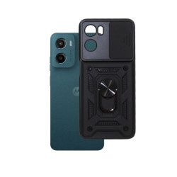 Etui Pancerne CAMSHIELD Ring na telefon motorola moto g05 4G XT2523 / e15 4G XT2523 czarne