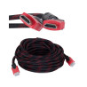 Kabel HDMI 10m gold 4K 3D Full HD z oplotem nylonowym