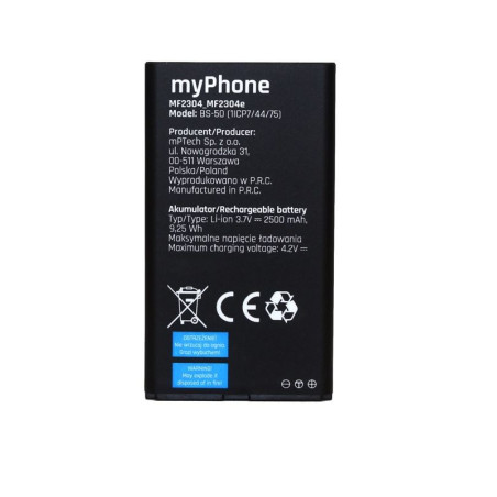 Bateria oryginalna myPhone Halo 4 LTE BS-50 2500 mAh | Oryginał