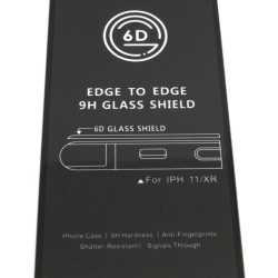 9H SZKŁO hartowane na telefon Apple iPhone XR A1984 / 11 A2111 FULL 6D CF