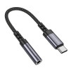 Adapter USB-C na jack 3,5 mm z DAC, szary