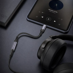 Adapter USB-C na jack 3,5 mm z DAC, szary