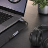 Adapter USB-C na jack 3,5 mm z DAC, szary