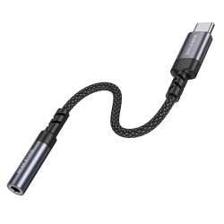 Adapter USB-C na jack 3,5 mm z DAC, szary