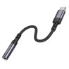Adapter USB-C na jack 3,5 mm z DAC, szary