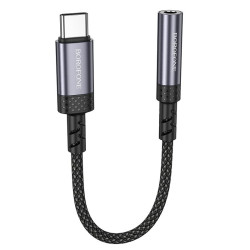 Adapter USB-C na jack 3,5 mm z DAC, szary