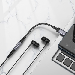 Adapter USB-C na jack 3,5 mm z DAC, szary
