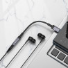 Adapter USB-C na jack 3,5 mm z DAC, szary