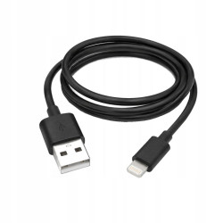 Kabel USB Lightning 1m czarny do iPhone i iPad