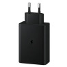Ładowarka sieciowa PD Power Delivery USB TYP C USB-C x 2 + USB A USB-A QC SZYBKIE ŁADOWANIE 65W do telefonu / tabletu czarna