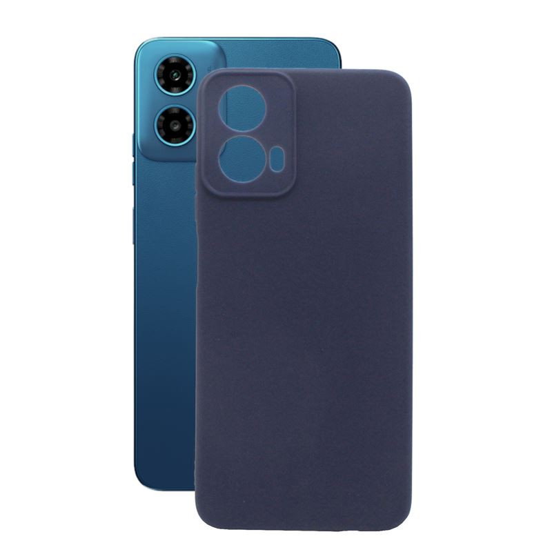 Etui Jelly Case na telefon motorola moto g34 5G granatowe matowe