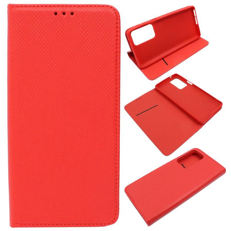Etui Smart Magnet na telefon motorola edge 70 pro 5G XT2607-1 czerwone