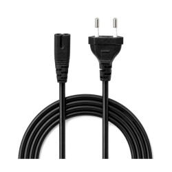 Kabel zasilający euro ósemka 1,5m 2 PIN - przewód do RTV AGD audio video | Sklep online