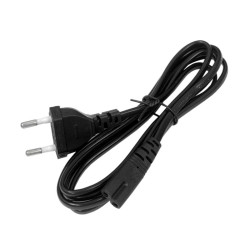 Kabel zasilający euro ósemka 1,5m 2 PIN - przewód do RTV AGD audio video | Sklep online