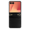 Leather Case Strap do Infinix Zero Flip czarny