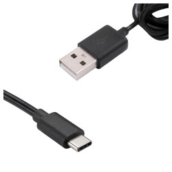 Kabel USB - USB-C przewód wspierający SZYBKIE ŁADOWANIE HQ czarny 2m