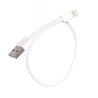 Kabel Lightning - USB krótki przewód do powerbanka Apple iPhone / iPad 30cm biały