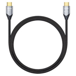 Kabel HDMI - HDMI 2.1 4K 8K UHD 1m oplot czarny