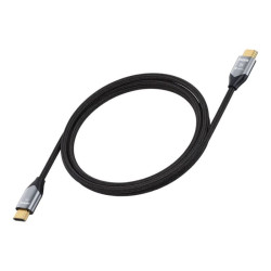 Kabel HDMI - HDMI 2.1 4K 8K UHD 1m oplot czarny