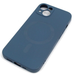 Etui MagSilicone Protect Cover na telefon Apple iPhone 13 A2482 / 14 A2882 granatowe