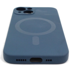 Etui MagSilicone Protect Cover na telefon Apple iPhone 13 A2482 / 14 A2882 granatowe