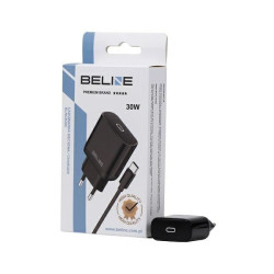 Ładowarka sieciowa USB-C PD Power Delivery 3.0 30W + kabel SZYBKIE ŁADOWANIE czarny przewód