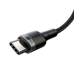 Kabel PD Powe Delivery USB-C - USB-C przewód do ładowania BASEUS 100W 20V 5A 2m czarny