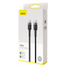 Kabel PD Powe Delivery USB-C - USB-C przewód do ładowania BASEUS 100W 20V 5A 2m czarny